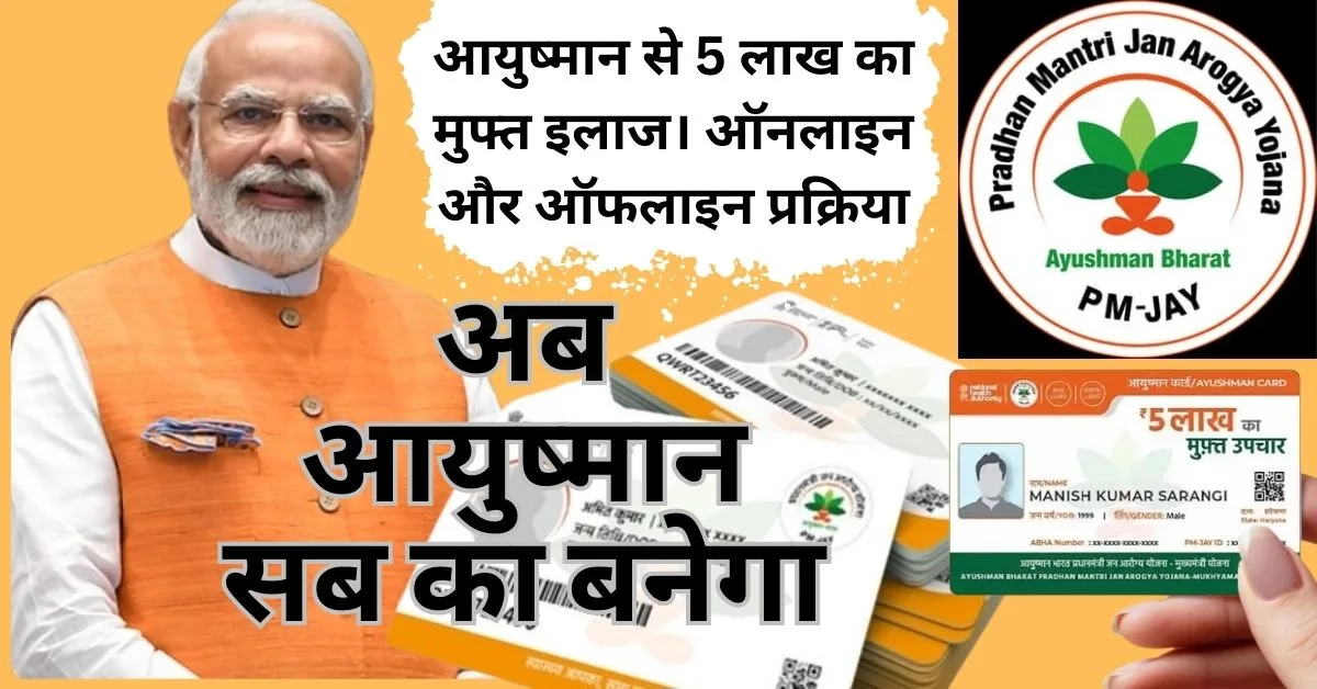 आयुष्मान कार्ड, आयुष्मान भारत योजना, मुफ्त इलाज, 5 लाख हेल्थ कवरेज, वय वंदना कार्ड, ऑनलाइन आयुष्मान कार्ड, स्वास्थ्य बीमा, PMJAY, #AyushmanBharat, #VayVandanaCard