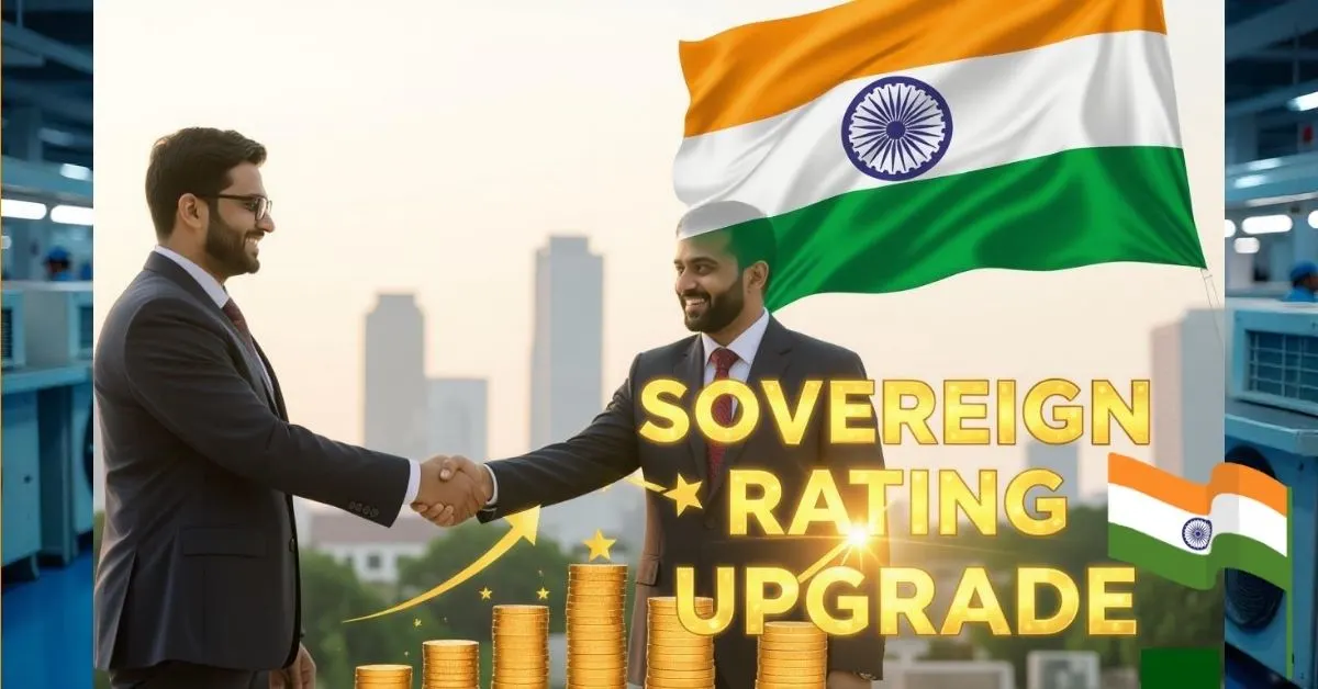Sovereign Rating Upgrade Indian Companies Overseas Borrowing 2025 , India Sovereign Rating Upgrade, Moody’s India Outlook, S&P India Credit Rating, Fitch India Rating 2025, India Economy Growth, Foreign Investment in India, India GDP and Rating Agencies, Emerging Markets Rating Upgrade, India Financial Stability, Global Credit Rating India, भारत की सॉवरेन रेटिंग, इंडिया क्रेडिट रेटिंग अपग्रेड, मूडीज़ इंडिया रेटिंग, एसएंडपी इंडिया रेटिंग, फिच रेटिंग भारत, भारत की आर्थिक स्थिति, भारतीय शेयर बाज़ार और रेटिंग, विदेशी निवेश भारत, इंडिया इकॉनमी 2025, Sovereign Rating Upgrade Indian Companies Overseas Borrowing 2025