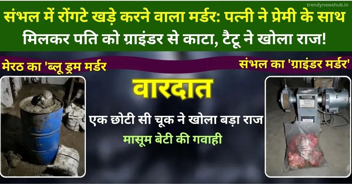 Sambhal Murder Case, Rahul Ruby Gaurav Case, Grinder Murder Mystery, UP Crime News Hindi, Meerut Blue Drum Murder Connection,